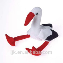 30cm white plush stork